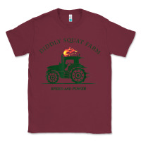 Burgundy diddly squat farm green, tractor tee for farmer t shirt Classic Tee - linhVisuals