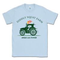 Dusty Blue diddly squat farm green, tractor tee for farmer t shirt Classic Tee - linhVisuals