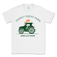 White diddly squat farm green, tractor tee for farmer t shirt Classic Tee - linhVisuals