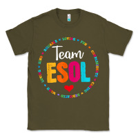 Army Green back to school teachers crew students   team esol teacher t shirt Classic Tee - linhVisuals
