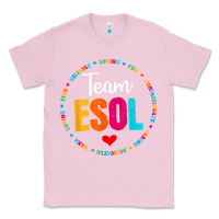 Bubblegum Pink back to school teachers crew students   team esol teacher t shirt Classic Tee - linhVisuals