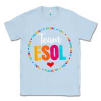 Dusty Blue back to school teachers crew students   team esol teacher t shirt Classic Tee - linhVisuals