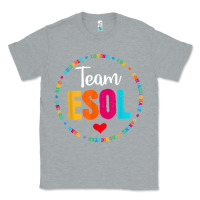 Heather Grey back to school teachers crew students   team esol teacher t shirt Classic Tee - linhVisuals