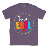 Lavender back to school teachers crew students   team esol teacher t shirt Classic Tee - linhVisuals