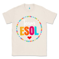 Natural back to school teachers crew students   team esol teacher t shirt Classic Tee - linhVisuals