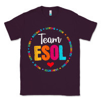Plum back to school teachers crew students   team esol teacher t shirt Classic Tee - linhVisuals