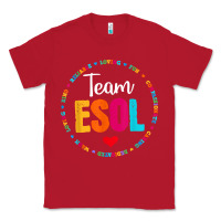 Red back to school teachers crew students   team esol teacher t shirt Classic Tee - linhVisuals