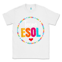 White back to school teachers crew students   team esol teacher t shirt Classic Tee - linhVisuals