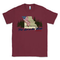 Burgundy fort leonard wood fort lost in the woods missouri pullover hoodie Classic Tee - linhVisuals