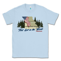 Dusty Blue fort leonard wood fort lost in the woods missouri pullover hoodie Classic Tee - linhVisuals