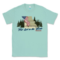 Seafoam fort leonard wood fort lost in the woods missouri pullover hoodie Classic Tee - linhVisuals