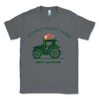 Charcoal Heather diddly squat farm green, tractor tee for farmer t shirt Classic Tee - linhVisuals