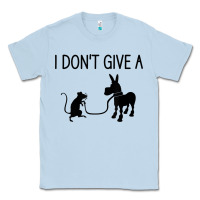 Dusty Blue i don't give a rats ass, funny, jokes, sarcastic sayings t shirt Classic Tee - linhVisuals