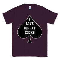 Plum i love big fat cocks queen of spades t shirt Classic Tee - linhVisuals