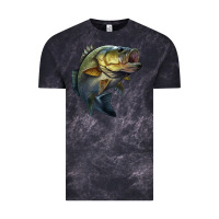 Cloud Black jumping bass Vintage Tee - LillyAllenDesigns
