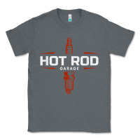 Charcoal Heather hot rod garage custom retro classic car spark plug t shirt Classic Tee - linhVisuals