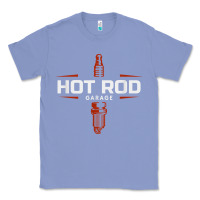 Colony Blue hot rod garage custom retro classic car spark plug t shirt Classic Tee - linhVisuals