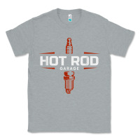 Heather Grey hot rod garage custom retro classic car spark plug t shirt Classic Tee - linhVisuals