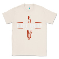 Natural hot rod garage custom retro classic car spark plug t shirt Classic Tee - linhVisuals