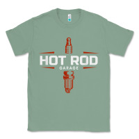 Sage hot rod garage custom retro classic car spark plug t shirt Classic Tee - linhVisuals
