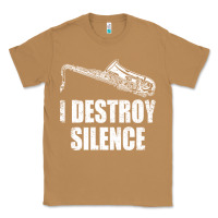 Toasted Coconut Saxophone I Destroy Silence Saxophonist | For Musicians Classic Tee - linhVisuals