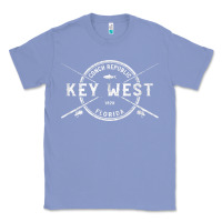 Colony Blue key west fl vintage crossed fishing rods t shirt Classic Tee - linhVisuals
