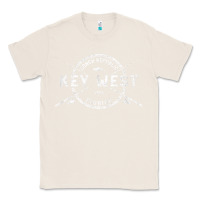 Natural key west fl vintage crossed fishing rods t shirt Classic Tee - linhVisuals