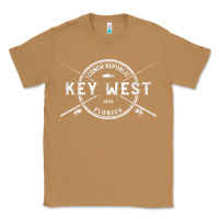 Toasted Coconut key west fl vintage crossed fishing rods t shirt Classic Tee - linhVisuals