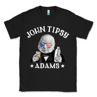 Black john tipsy adams president john quincy adams 4th of july t shirt Classic Tee - linhVisuals