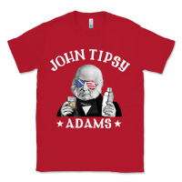Red john tipsy adams president john quincy adams 4th of july t shirt Classic Tee - linhVisuals