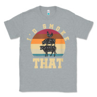 Heather Grey id smoke that funny smoked pork meat lover bbq gift barbecue t shirt Classic Tee - linhVisuals