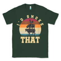 Sports Green id smoke that funny smoked pork meat lover bbq gift barbecue t shirt Classic Tee - linhVisuals