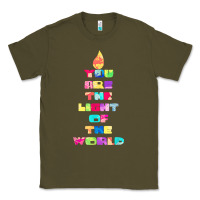 Army Green light of the world godspell inspired musical theater t shirt Classic Tee - linhVisuals