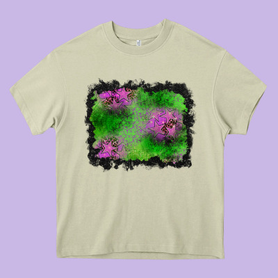 Halloween Spooky Stars Background Heavy Core Tee Designed By Bundleandbundleshop