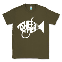 Army Green matching church christian group bible verse fishers of men pullover ho Classic Tee - linhVisuals