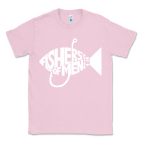 Bubblegum Pink matching church christian group bible verse fishers of men pullover ho Classic Tee - linhVisuals