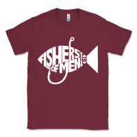 Burgundy matching church christian group bible verse fishers of men pullover ho Classic Tee - linhVisuals