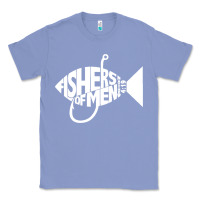 Colony Blue matching church christian group bible verse fishers of men pullover ho Classic Tee - linhVisuals