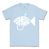 Dusty Blue matching church christian group bible verse fishers of men pullover ho Classic Tee - linhVisuals