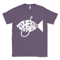 Lavender matching church christian group bible verse fishers of men pullover ho Classic Tee - linhVisuals