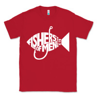 Red matching church christian group bible verse fishers of men pullover ho Classic Tee - linhVisuals