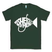Sports Green matching church christian group bible verse fishers of men pullover ho Classic Tee - linhVisuals
