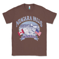 Chestnut americana niagara falls scene canada america flags sweatshirt Classic Tee - linhVisuals
