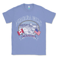 Colony Blue americana niagara falls scene canada america flags sweatshirt Classic Tee - linhVisuals