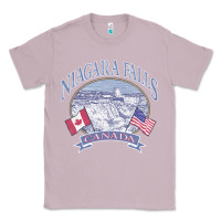 Lilac americana niagara falls scene canada america flags sweatshirt Classic Tee - linhVisuals
