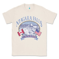 Natural americana niagara falls scene canada america flags sweatshirt Classic Tee - linhVisuals