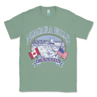 Sage americana niagara falls scene canada america flags sweatshirt Classic Tee - linhVisuals