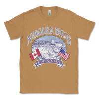 Toasted Coconut americana niagara falls scene canada america flags sweatshirt Classic Tee - linhVisuals