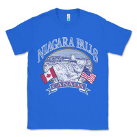 True Royal americana niagara falls scene canada america flags sweatshirt Classic Tee - linhVisuals