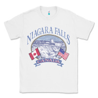 White americana niagara falls scene canada america flags sweatshirt Classic Tee - linhVisuals